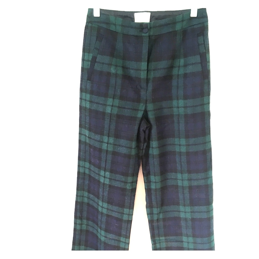 Sezane Checkered Wool Martin Trousers